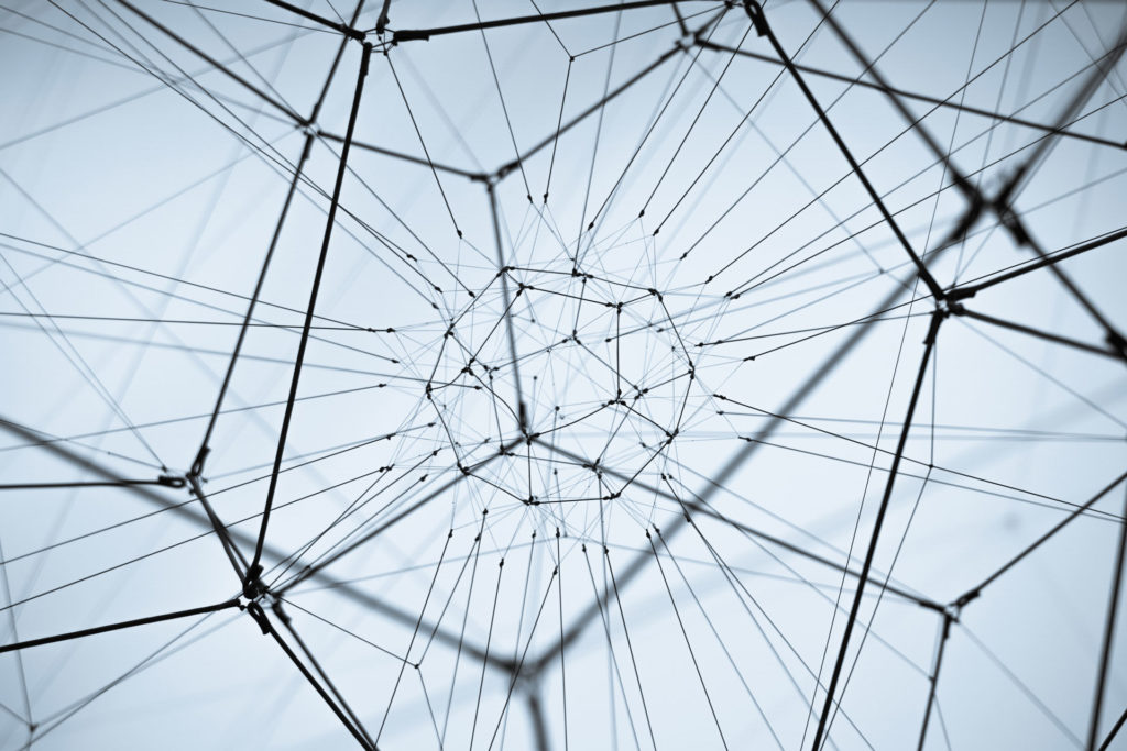Photo of complex wires system