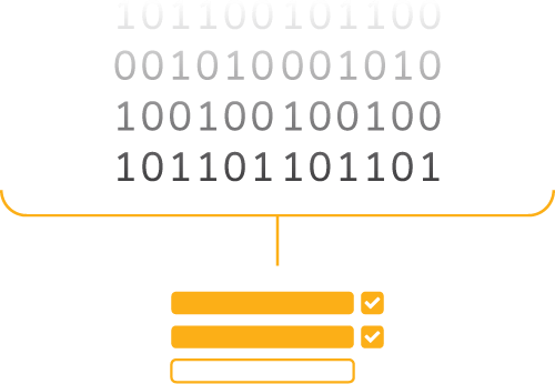 Image showing data being input into forms using AnyData software