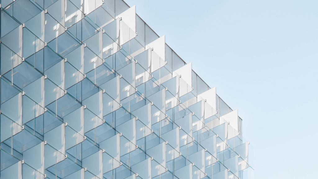 Photo of a glass building exterior